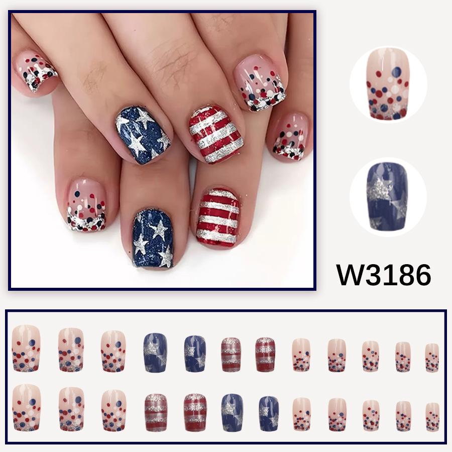 European & American Whitening Daily Wear Nail Art - Medium-Long Style