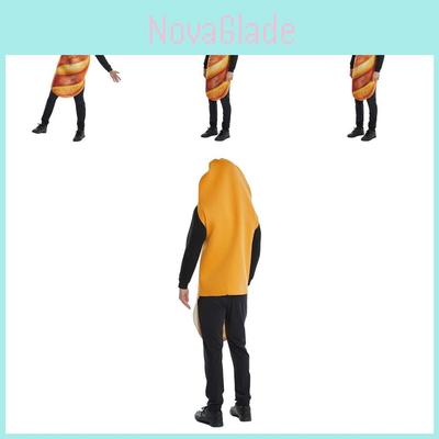 Halloween Costume Food Cosplay Bread Suit For Adults With Polyester Blend For Themed Parties