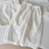Girls' Summer Set Korean Lace Mesh Vest and Pants Set Cute Girls' Set