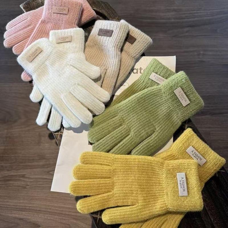New Winter Cute Wool Gloves for Women, Winter Fingerless Cycling To Keep Warm, Fingerless Women