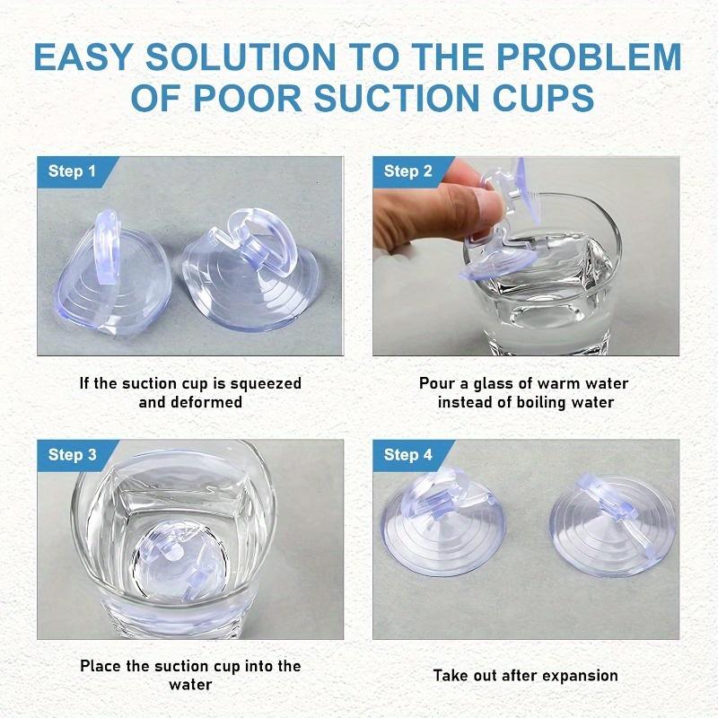 20pcs Car Windshield Sunshade Suction Cups, PVC Suction Cup Car Window Curtain Suction Cup, Loop Sunshade Suction Cup Hook
