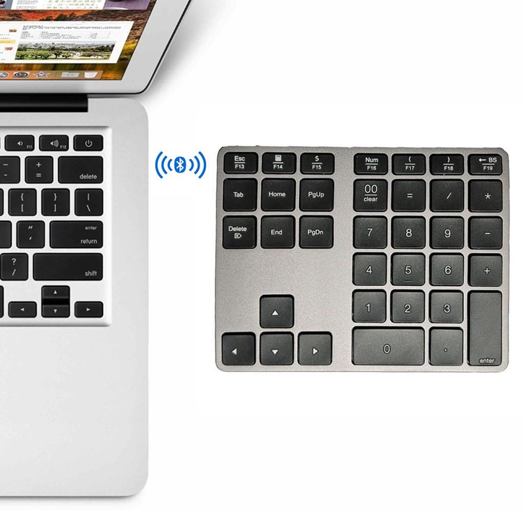35 tasten Bluetooth-kompatibel Numerische Tastatur Drahtlose Wiederaufladbare Zahlen tastatur Pads Digitale Tastatur für Tablet Laptop Buchhaltung