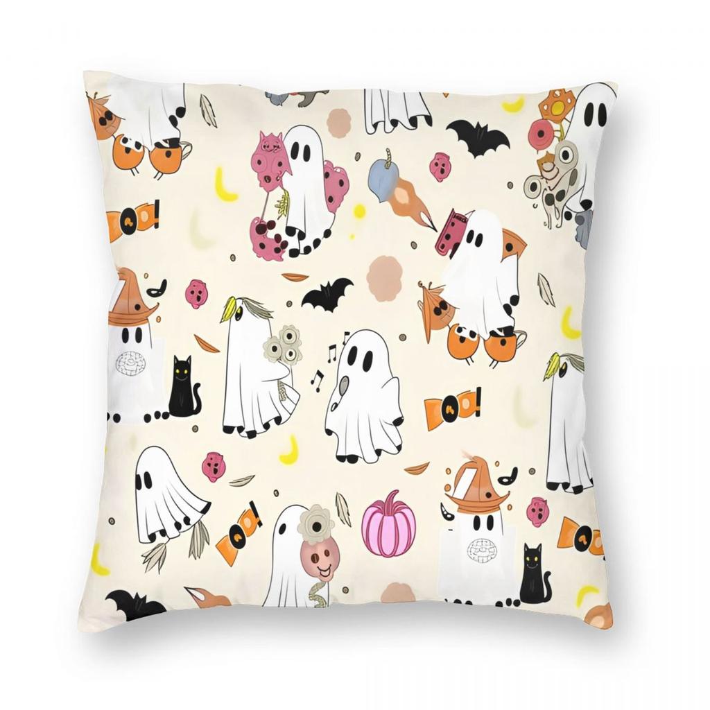 Fall Halloween Ghost Pumpkin Pillowcase Doublesided Printing Cushion Cover Gift Pillow Case Cover Living Room Wholesale Xcm