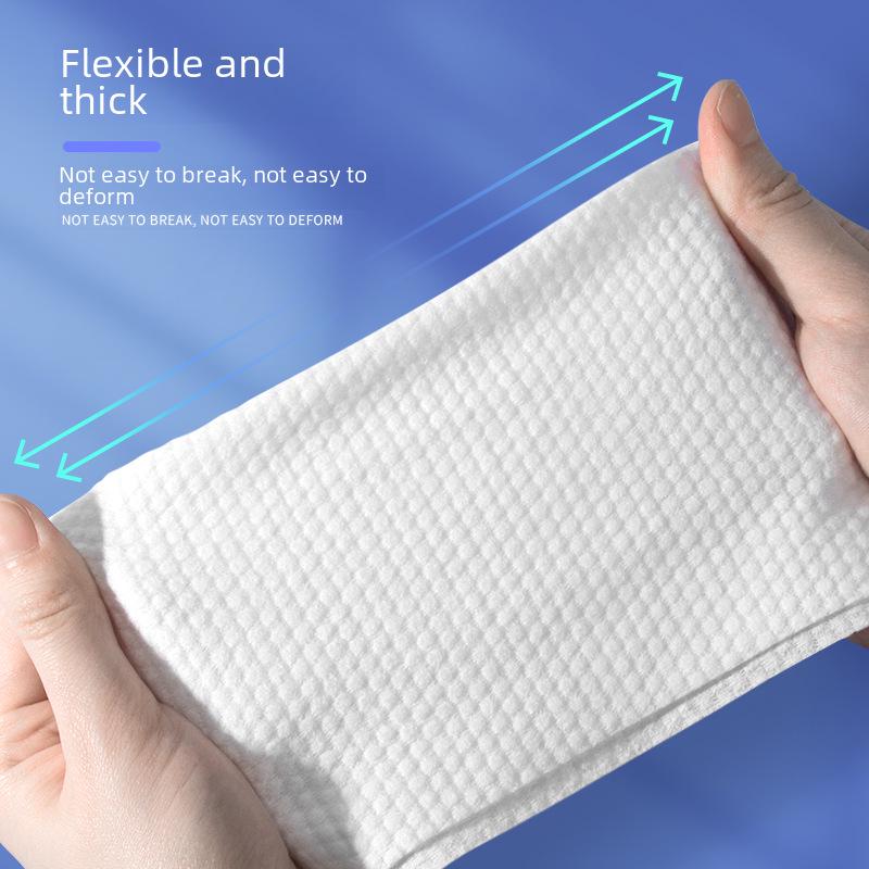 XL Disposable Pure Cotton Face Cleansing Towels - Thickened, Soft, Salon-Quality