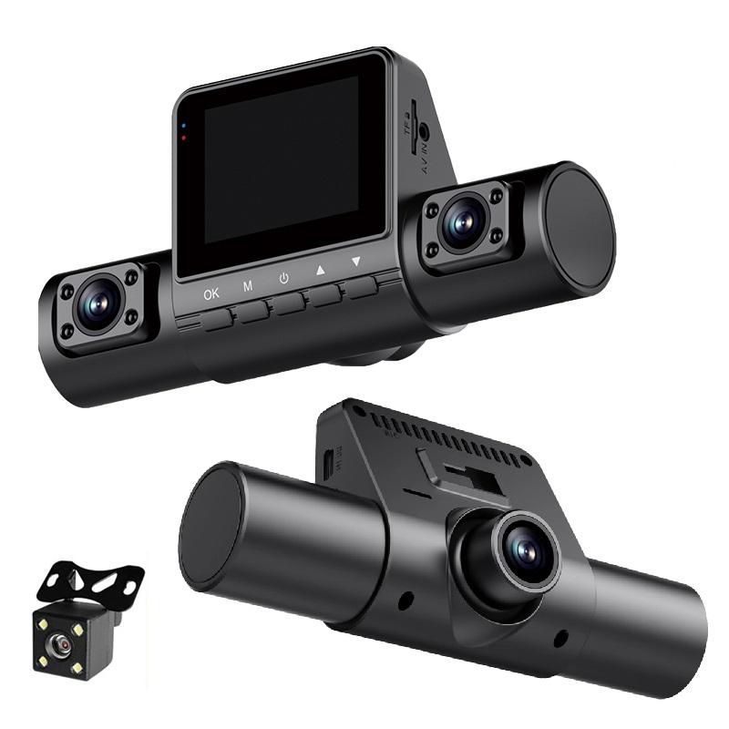 Three Channel Four Lens Driving Recorder with High-definition 1080P Infrared Night Vision for Car Parking Monitoring