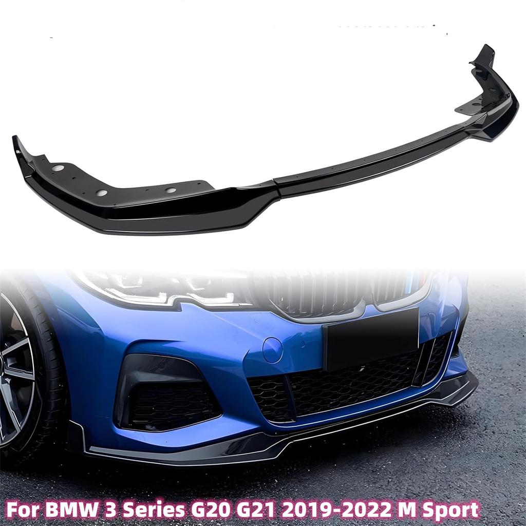 Błyszczący Czarny Przedni Zderzak Samochodu Splitter Wargi Dla BMW Serii 3 G20 G21 320i 330i 2019-2022 M Sport Dyfuzor Ochrona Zestaw Karoserii Pokrywa