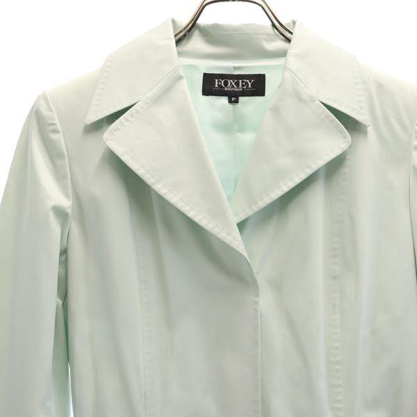 FOXEY Made In Japan Coat F Blue Women Used