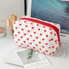 Love Heart Women's Cosmetic Bags Cute Toiletry Travel Ladies Storage Makeup Bag Cott Lipstick Lady Small Coin Purse Handbags