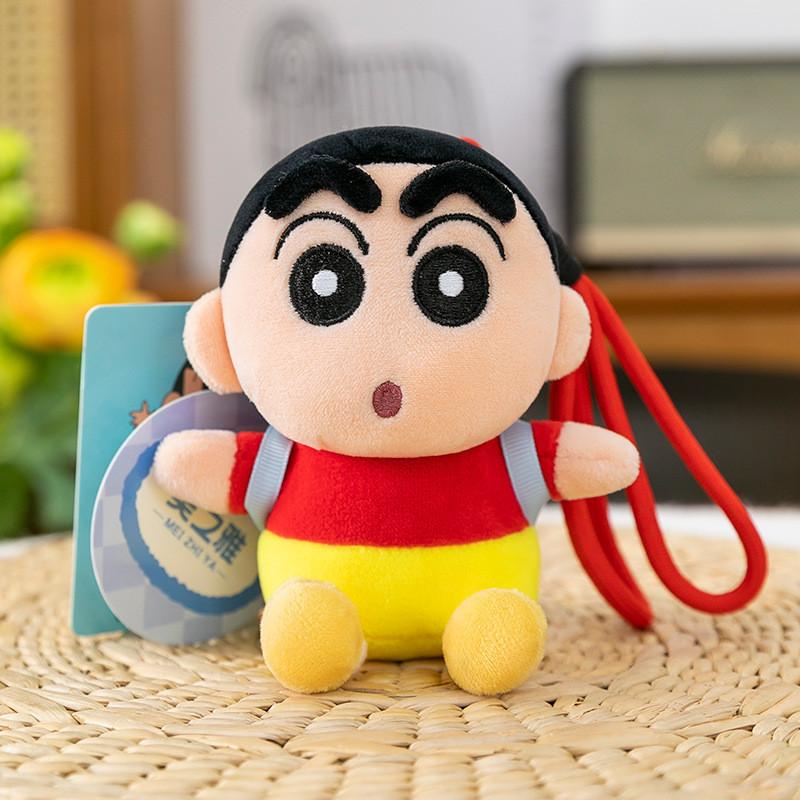 Plush Shinchan Crayon Pendant Cartoon Doll Keychain Accessory Souvenir Gift