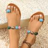 Fashion Summer New Women's Flat Slippers Bohemian Style Roman Sandals Plus Size Beach Flip Flops Slides Women Slippers