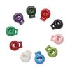 20pcs High Quality 6mm Hole Sportswear Accessories Cord Lock Bean Plastic Stopper Toggle Clip Apparel Shoelace