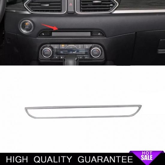 Center Console Seat Heater Cover Trim For Mazda CX-5 CX5 2017- Silver Steel