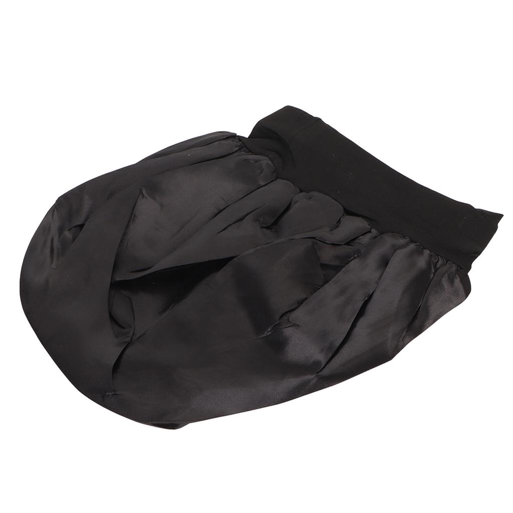 Black Shower Caps Wide Brim Shower Caps Reusable Bath Hair Cap for Ladies Men and Kids