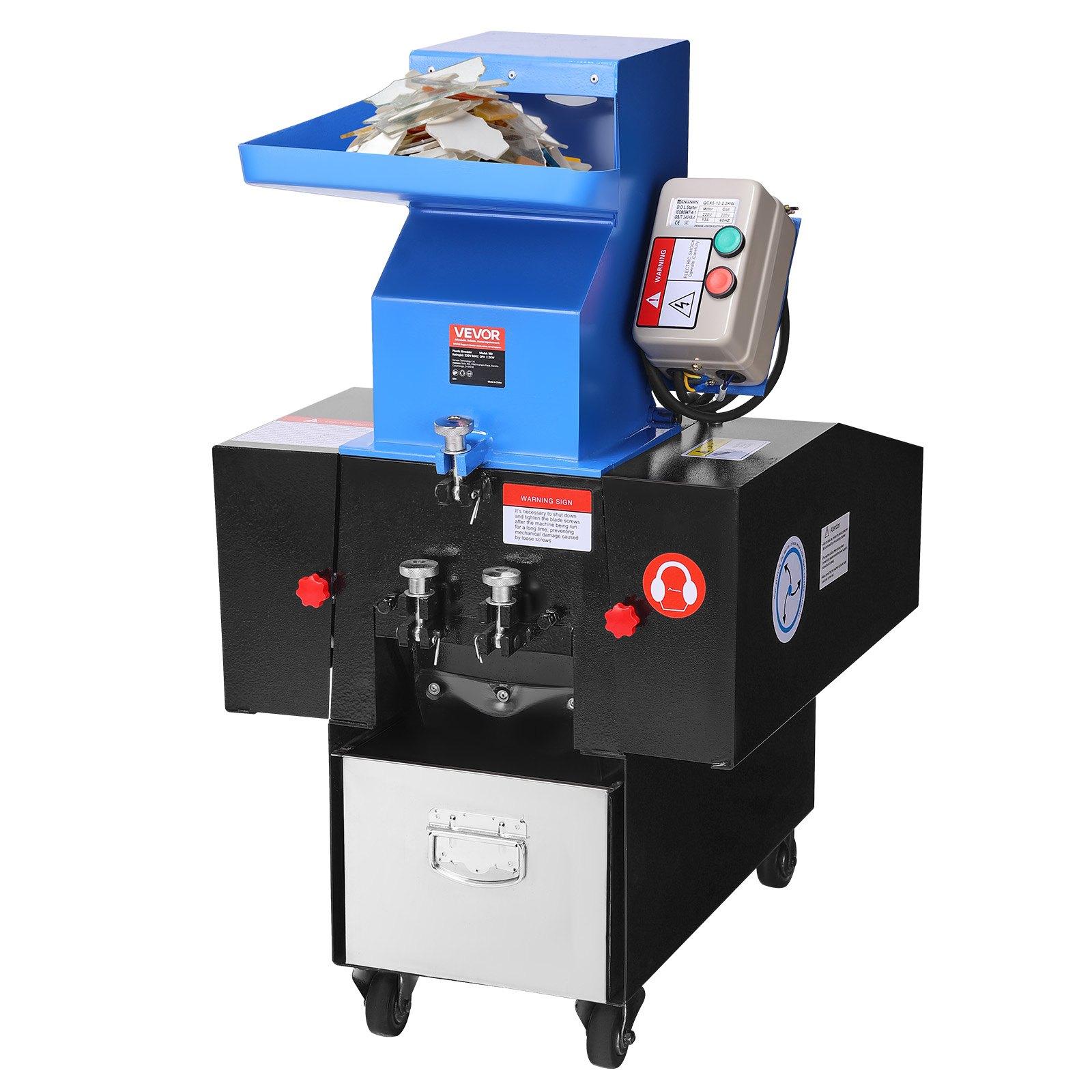 VEVOR Plastmasas smalcinātājs, 3HP/2,2KW Plastmasas