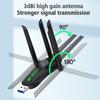 AX900 Bluetooth 5.4 USB Adapter Dual Band 2.4G and 5G Wireless Network Card WIFI 6 Receiver Drive Free Automatic for Win 10/11