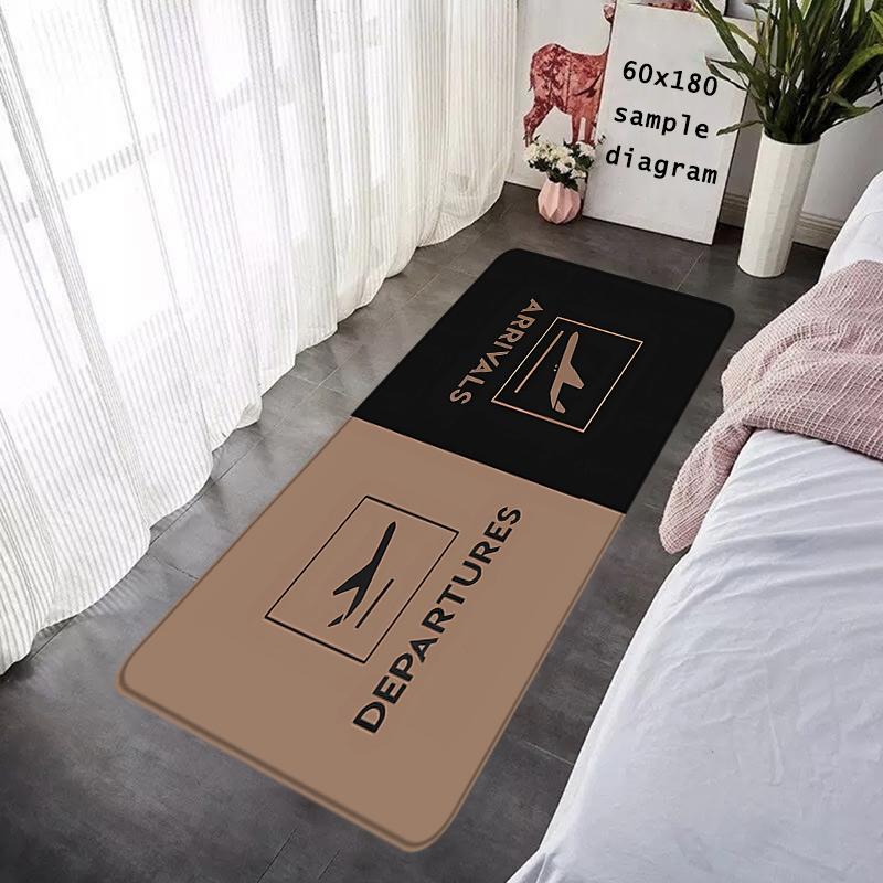Floor Mat Arrival Departure Boarding Check Non-slip Foot Rug Entryway Hallway Carpet Kitchen Water Adsorbed Rugs Bedside Mats