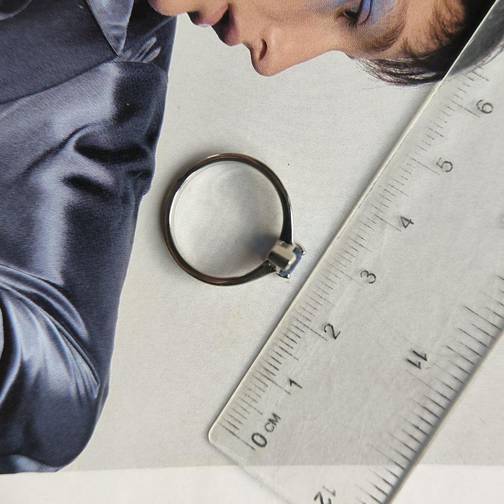 Silberring mit Saphir nano 0,517 ct, Gewicht des Artikels 2,1 g (2195108)