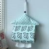 House Shape Hanging Tissue Storage Bag Pigeon Pattern Car Tissue Bag Cute Household Tissue Box