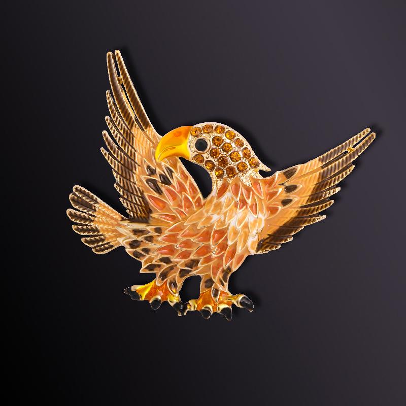 Fashionable Exaggerated Animal Eagle Versatile Brooch