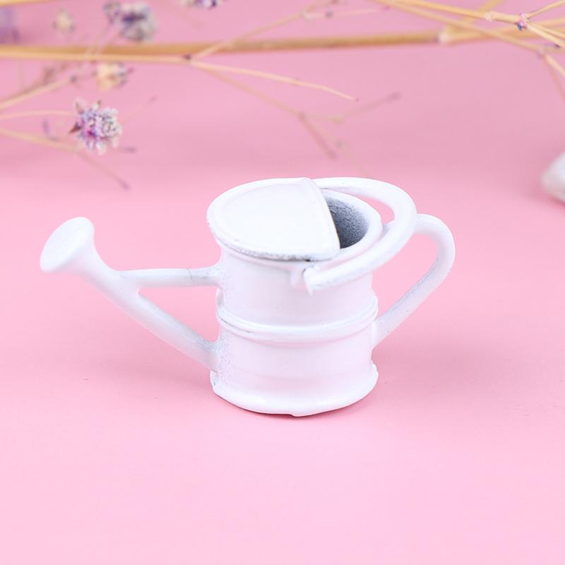 1/12 Metal Watering Can Buckets Garden Miniature Decoration For Children Kids Dolls Acces Dollhouse Miniature Furniture Toys