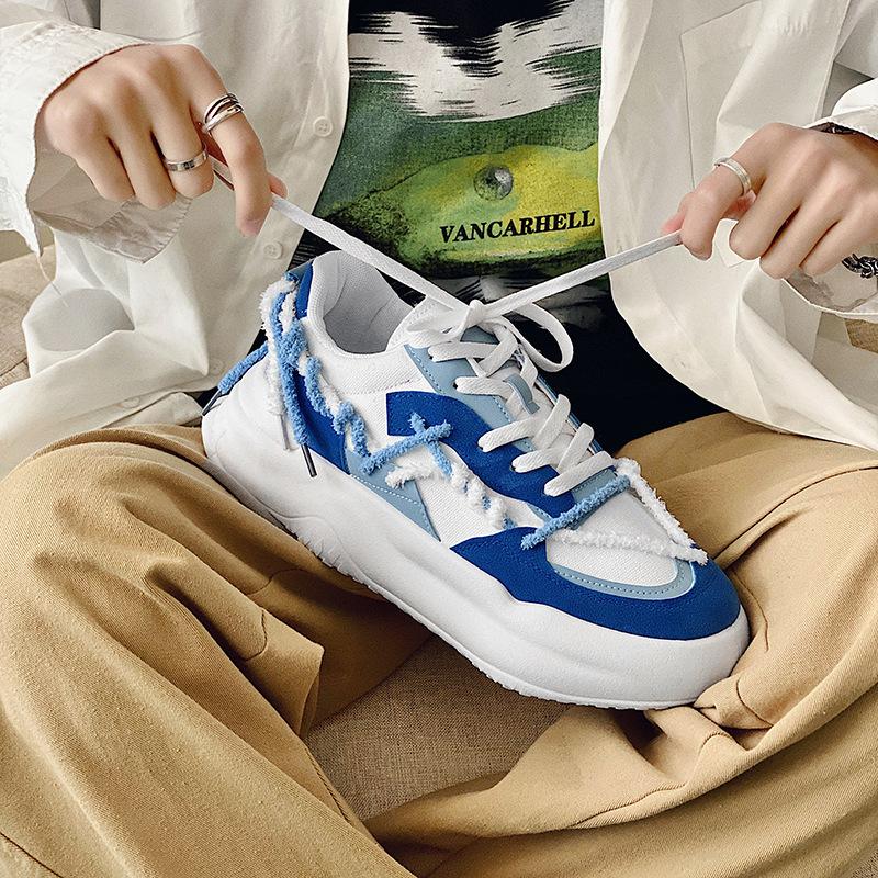 Fashion Shoes Men's Shoes Trend 2024 Spring Fashion New Hong Kong Fengsen Casual Sports Shoes Dad Shoes Men's Youthful Vitality