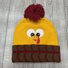 Acrylic Knitted Beanie Hat Warm Embroidered Beanies Funny Thanksgiving Hat  Themed Party