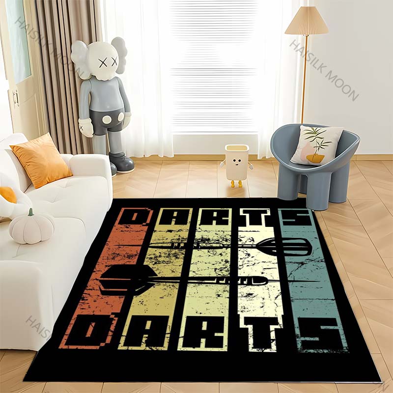 

3D Printing Sport Carpet Dart Target Game Room Non-slip Carpet Living Room Bedroom Rug Fast Arrive Gift 40x60cm (16x24in)-A1