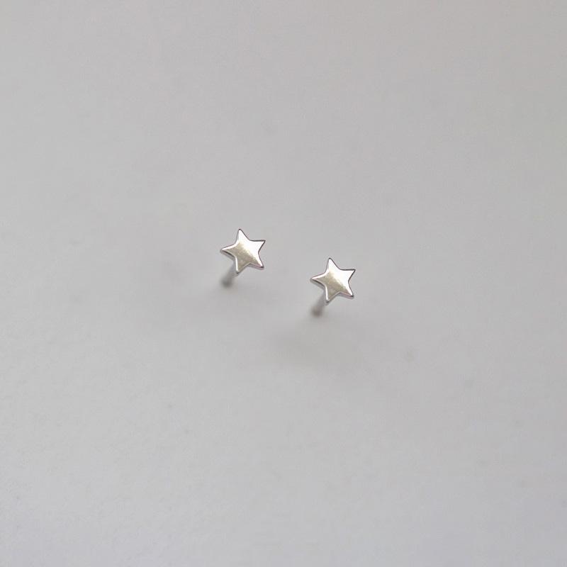 Silver 14K Gold Plated Zircon Heart Mini Stud Earrings For Women Classic Fine Jewelry Minimalist Piercing Accessories