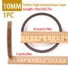 PTFE Flame-Retardant Tape 10M Long X 10mm Wide X 0.18mm Thick High Temperature Insulation Tape High Temperature Resistant
