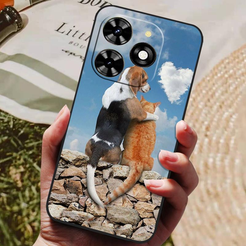 For Infinix Hot 40 Case Hot40 Pro Luxury Phone Silicon Back Cover For Infinix Hot 40 Pro / Hot 40i Cases Protective Shell Capas