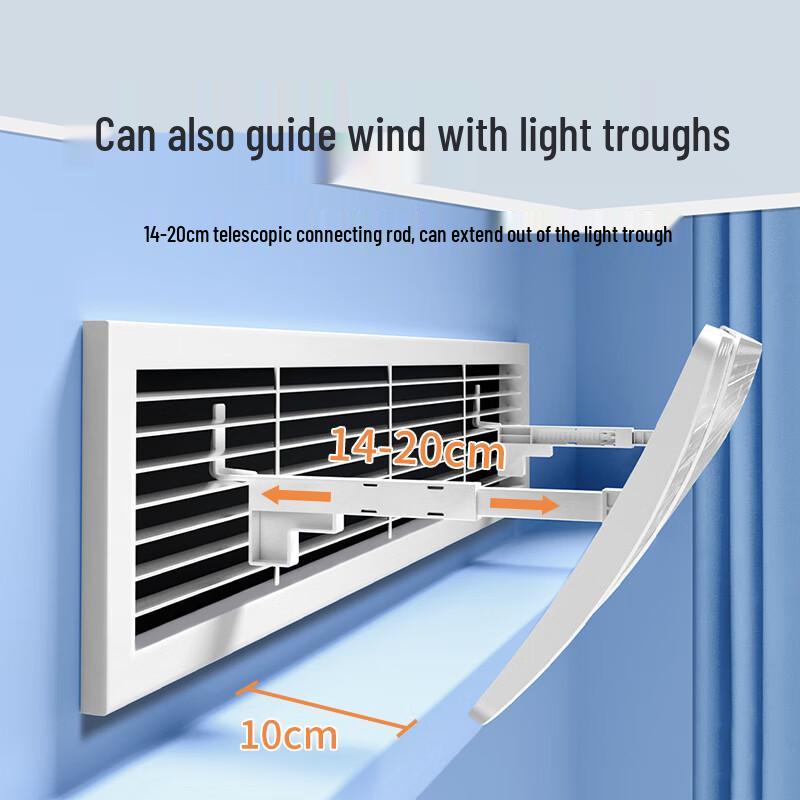 Adjustable Central AC Wind Deflector