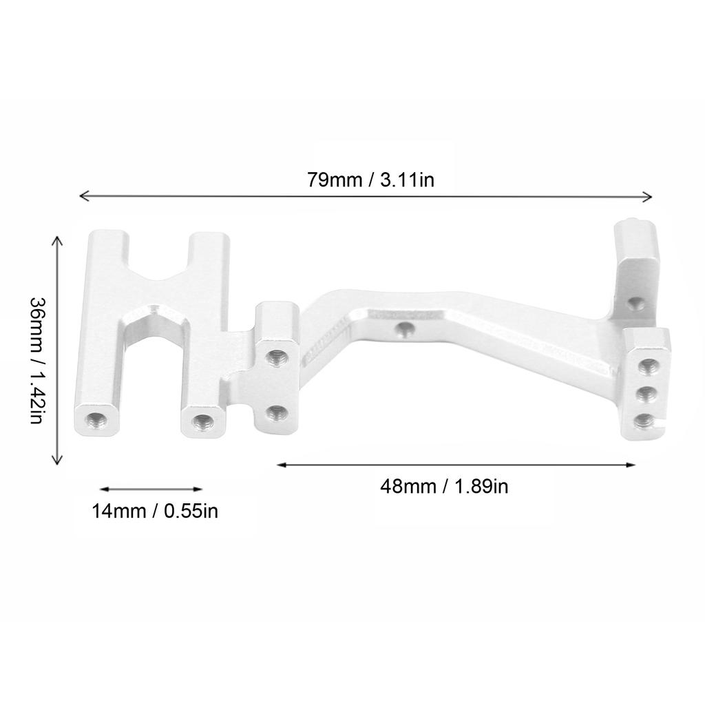 Steering Servo Mount Aluminum Alloy Wear Resistant Lightweight Servo Bracket for Replacement