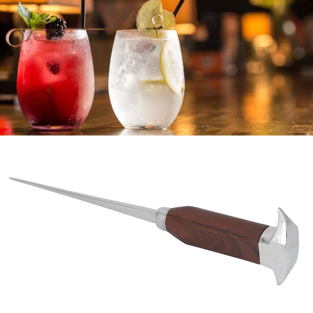 Easy-to-grip ice pick for breaking ice cones, picnics, camping, bars, and the kitchen (single-head ice cone #13)