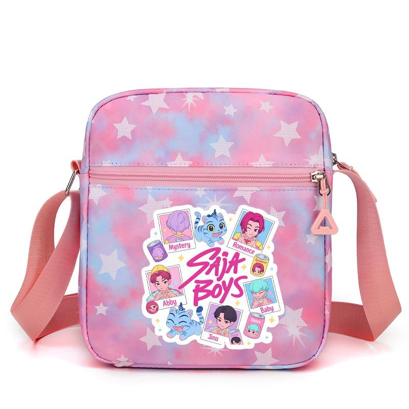 Neue koreanische Kpop Dämonenjägerin Girlgroup Umfeld Bedruckte Umhängetasche Messenger Bag Schultasche Niedlich Große Kapazität