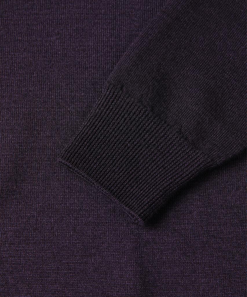 PANICALE Purple 100% Merino Wool Turtleneck Knit