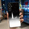 Case For ZTE Blade V80 Max/Nubia V80 Max Jelly Black Anti-scratch Soft Casing Beautiful Initial Letter With Flower Pattern Shell