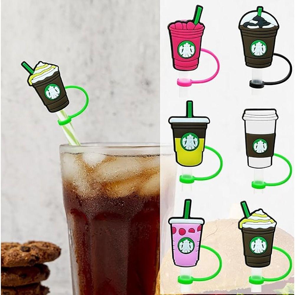 

1/4 шт. Захисні ковпачки Силіконові кришки для соломинок Без БФА Ковпачки для соломинок Нові накладки на кінчики питних соломинок 4Pcs Style 4