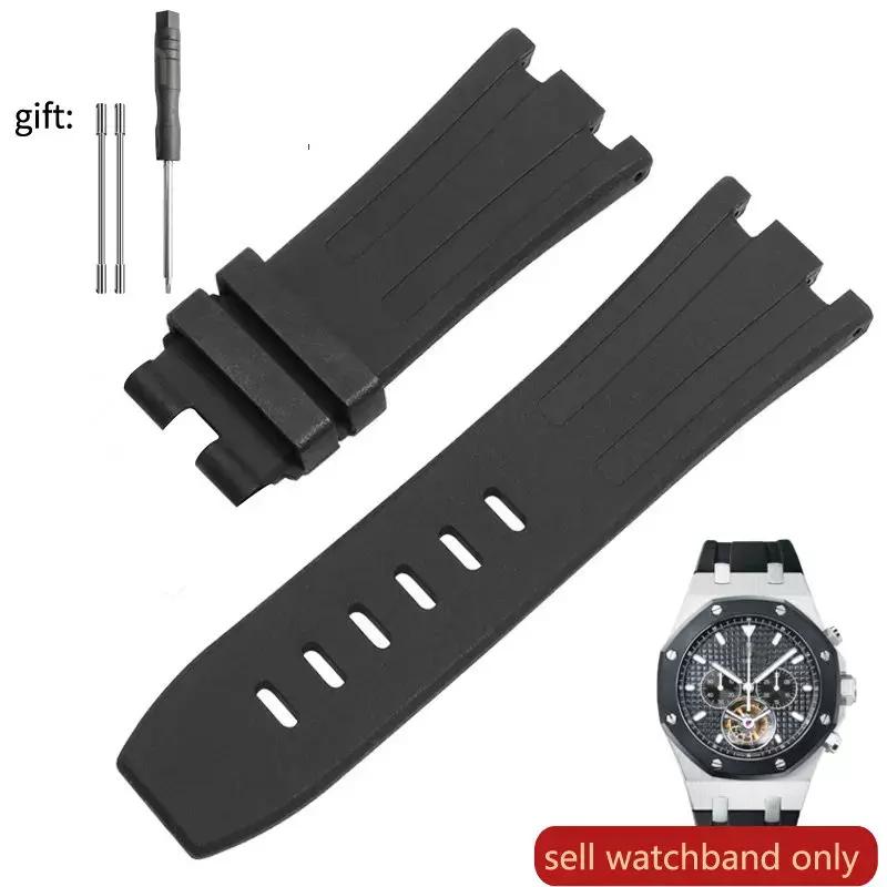 Watch Band Silicone Men's 28mm for AP Audemars and Piguet Royal Oak Offshore 15400 15703 26471 26474 15703 15706 Watch Strap