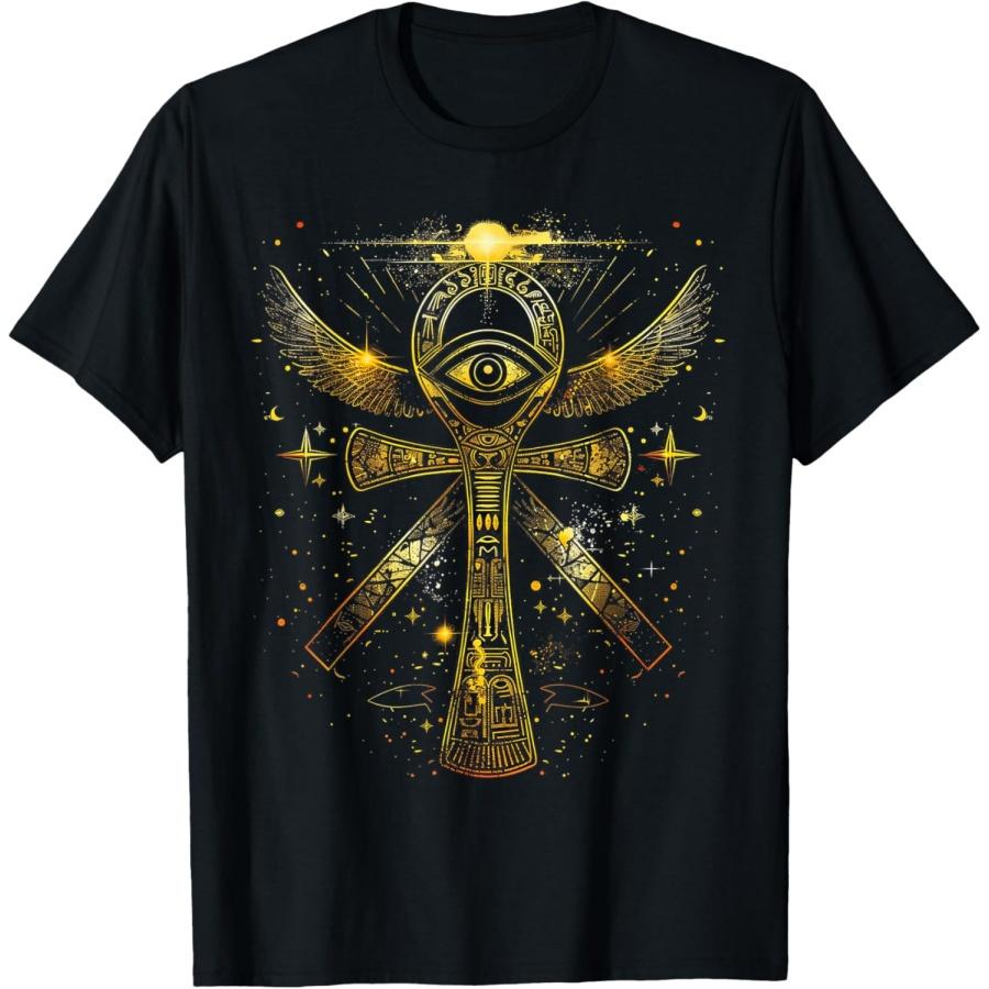 

egypt eye ancient pharaoh sphinx egyptian T-Shirt(28) XXXXXL чорний
