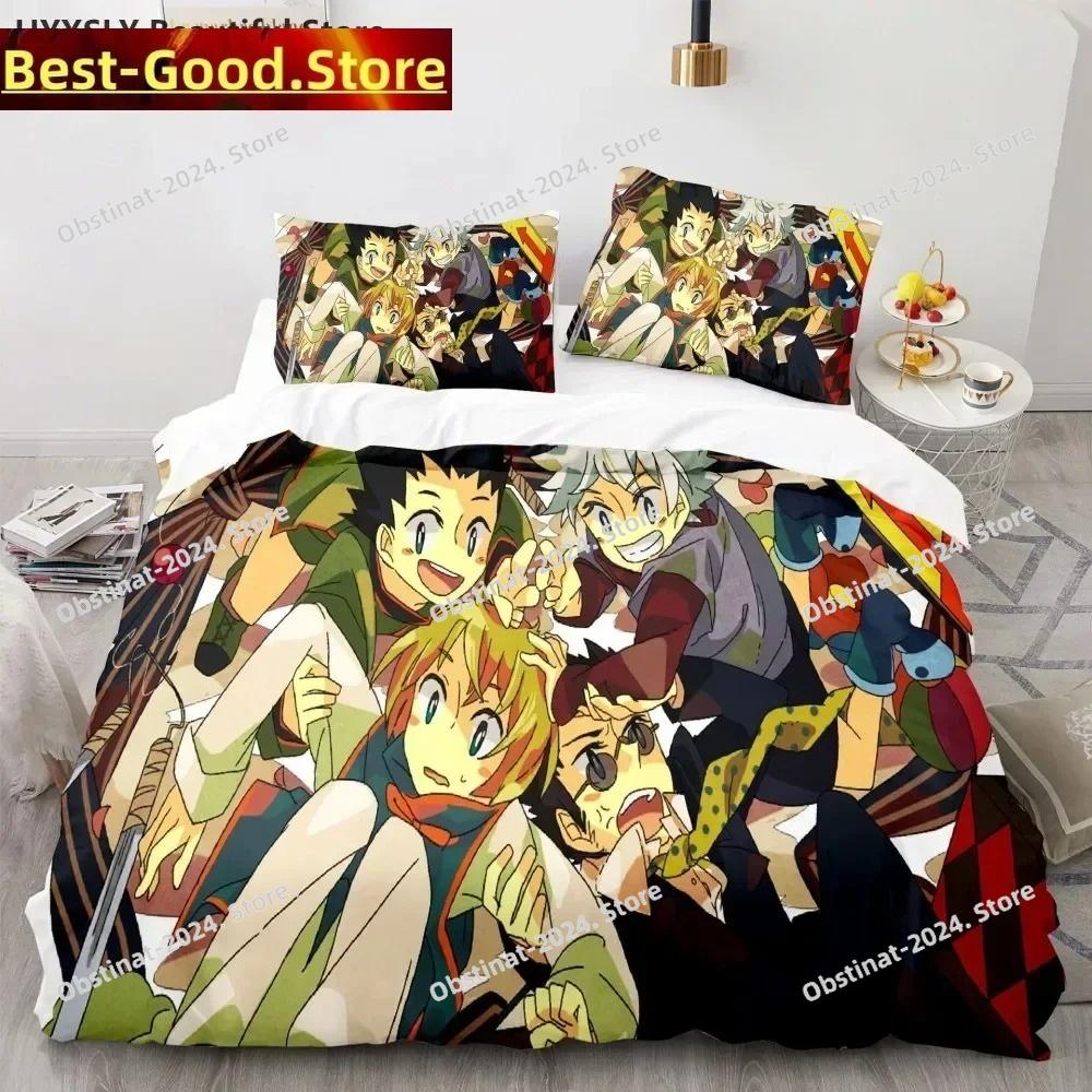 Hunter X Hunter 3D Japanese Anime Bedding Set Printed Set Duvet Cover Sheet Pillowcase Bed Soft Quilt Cover Full Queen King Size