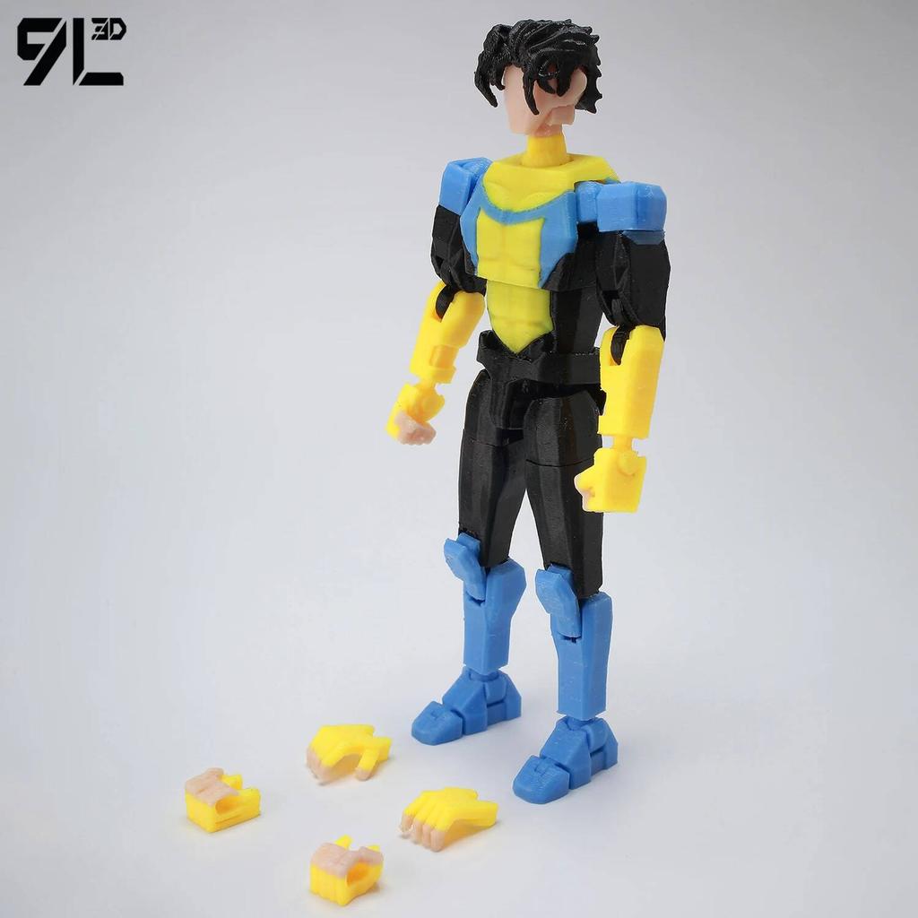 9L3D Unbeatable Mark Gay Mark Grayson Dummy13 Anime Action Poseable Collectible Model Multi-Jointed Figure Gifts For Kids Adults