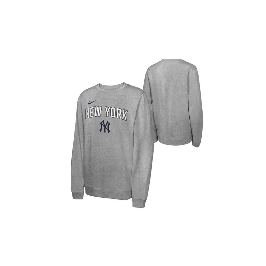Nike X MLB Hoodie New York Yankees Comfortable Versatile Skin-Friendly Long Sleeve Kids Hoodies Dark-Gray 3Z3B7NMG5-NYY