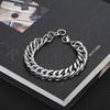 Titanium Steel Cuban Link Bracelet Men Women Geometric Design Hypoallergenic Durable Fashion Jewelry