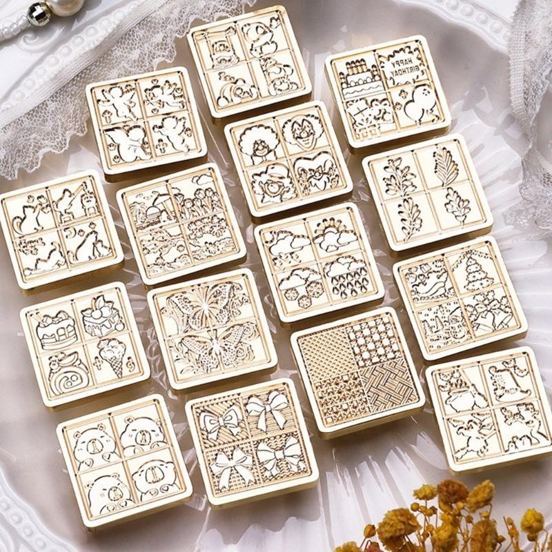 Butterfly Wax Seal Stamp Brass Head Winter Themed Sealing Waxed Stamp for Invitation Card Scrapbooking Decorations