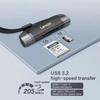 Lexar Card Reader Dual-Slot USB-A USB-C Type-C Reader Up To 205Mb/s 2-in-1 Card Reader SD Card Reader and Micro SD Card Reader for Computer and Phone