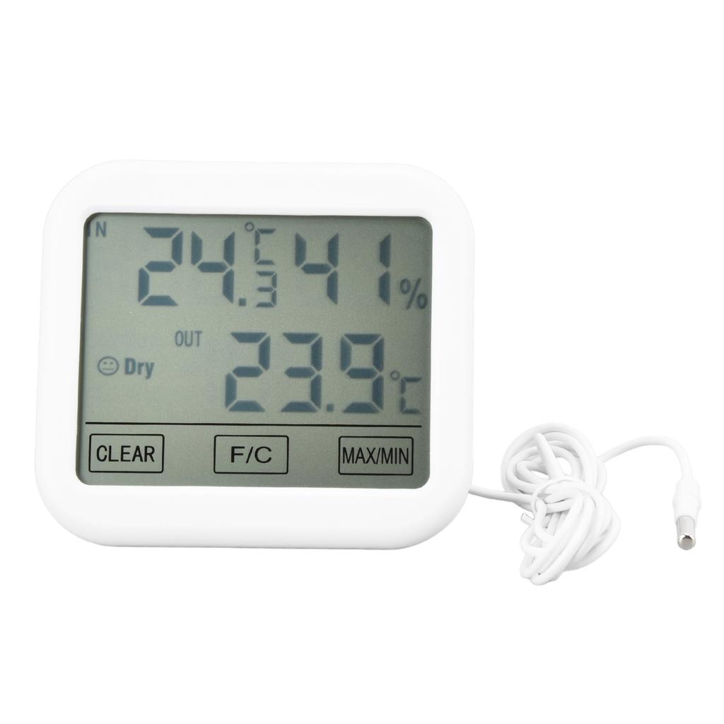 Thermometer Hygrometer Touch Screen Temperature Humidity Gauge for Home Office