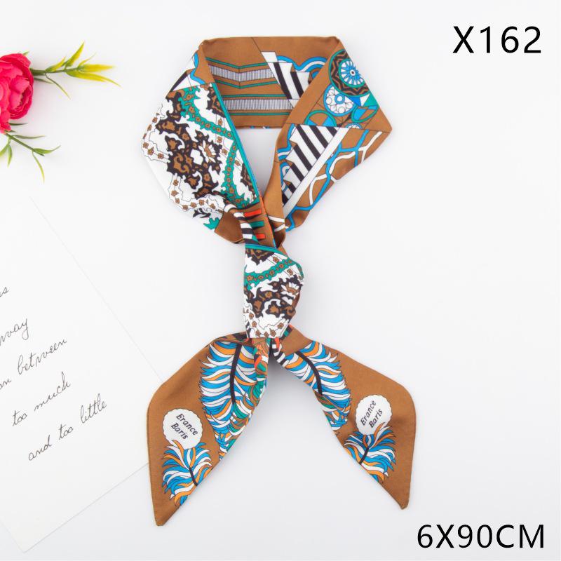 Versatile Vintage Silk Scarf: Hair Tie, Headband, Bag Accessory