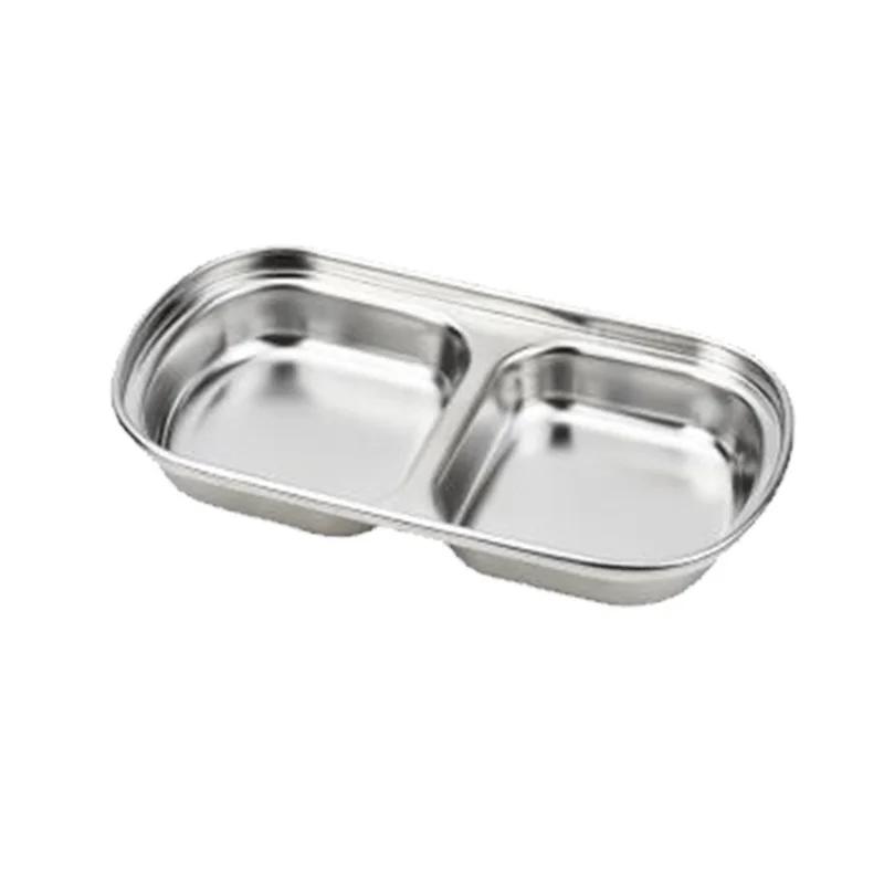 1pc Thick sauce plate, small multi grid dipping dish, restaurant barbecue spike shaped baking tray, household kitchen utensils
