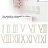 12pcs 7CM Wooden Roman Numerals Wooden Chips Vertical Bars Wood Craft Decorations Self Adhesive DIY Clock Numbers