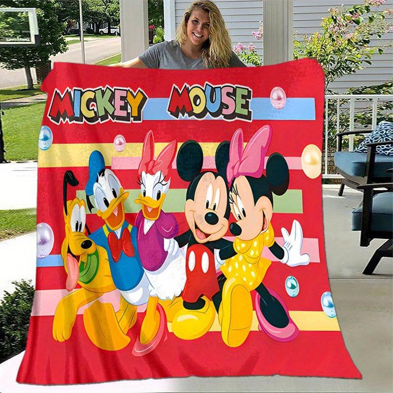 Mickey und Minnie Cartoon-Decke: Entzückend, Warm und Perfekt für die Heimdekoration Wohnzimmer, Reisen und Alle Jahreszeiten